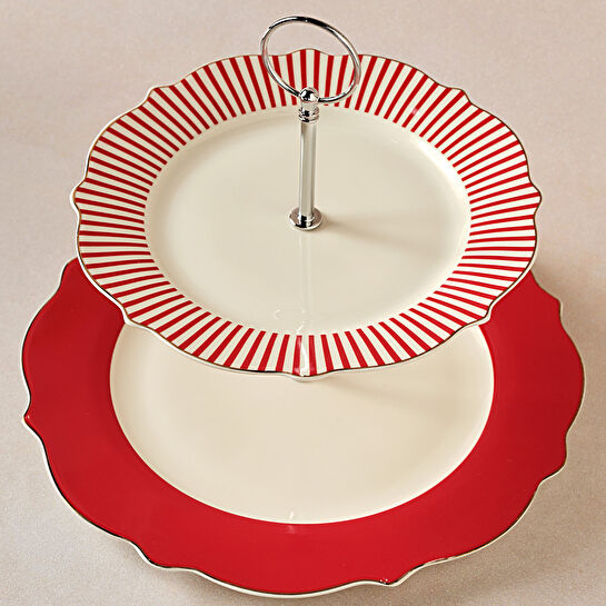 Karaca New Romantic Katlı Kurabiyelik Kırmızı