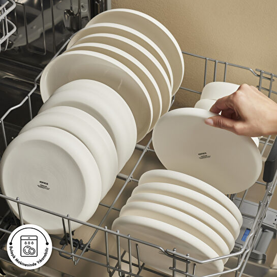 Karaca Earth Collection Finesse 24 Parça 6 Kişilik Yemek Takımı Beyaz