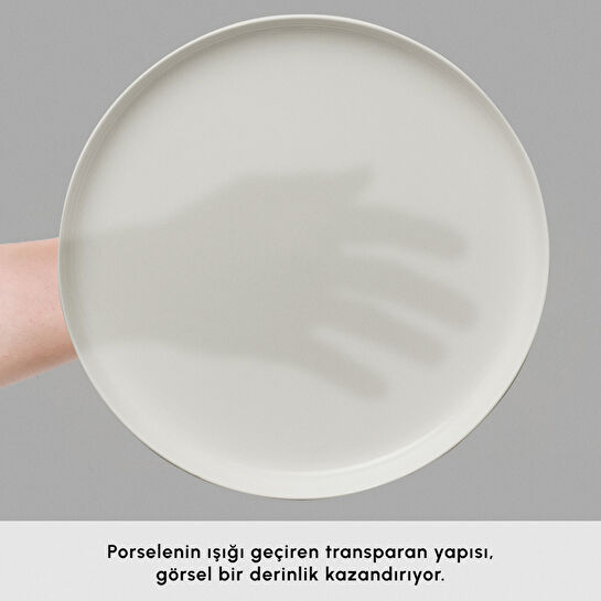 Karaca Earth Collection Finesse 24 Parça 6 Kişilik Yemek Takımı Beyaz