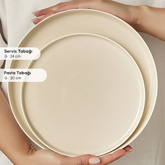 Karaca Earth Collection Finesse 24 Parça 6 Kişilik Yemek Takımı Bej