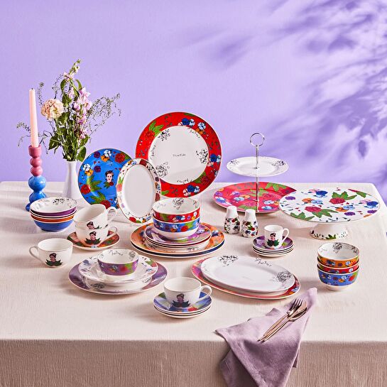 Karaca Frida Çukur Tabak Beyaz 22 Cm