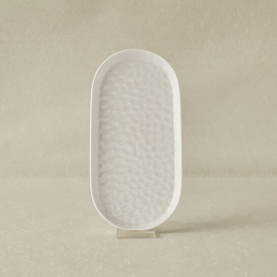 Karaca x Refika Bembeyaz Kayık Tabak 24 cm