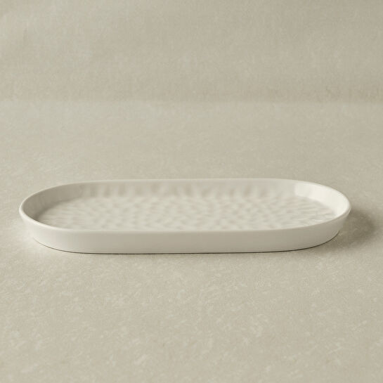 Karaca x Refika Bembeyaz Kayık Tabak 24 cm