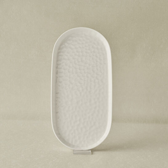 Karaca x Refika Bembeyaz Kayık Tabak 34 cm