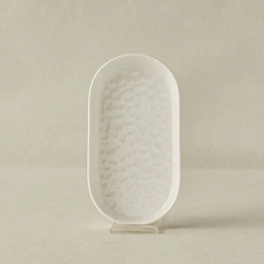 Karaca x Refika Bembeyaz Kayık Tabak 18 cm