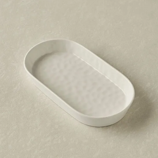 Karaca x Refika Bembeyaz Kayık Tabak 18 cm