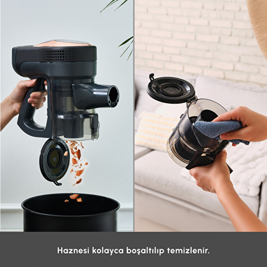Karaca Vantuz Power Up Pro Dikey Süpürge Black Copper