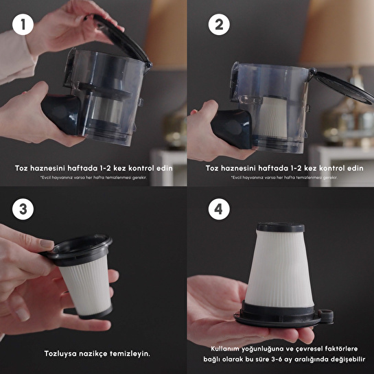 Karaca Vantuz Power Up Pro Dikey Süpürge Mineral Gold