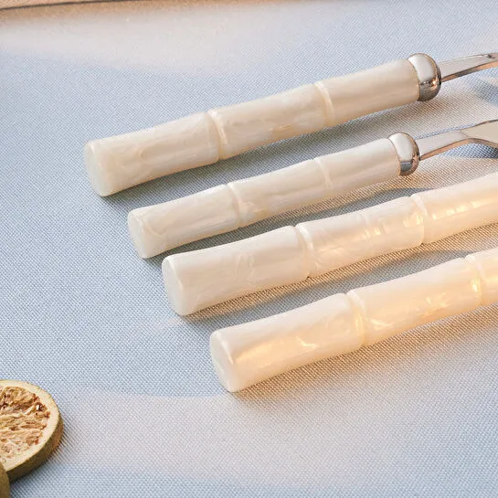 Karaca Ember Krem 6 Kişilik 24 Parça Çatal Kaşık Bıçak Takımı