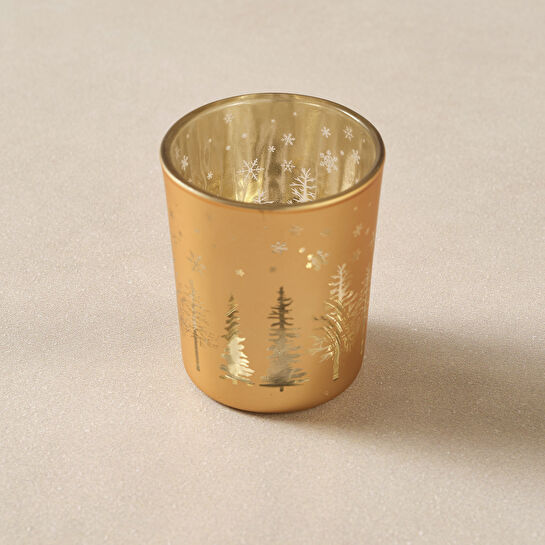 Karaca Home Oren Cam Mumluk Gold 5,5 x 6,5 cm