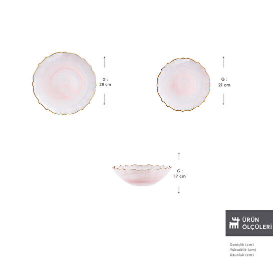 Karaca Icequeen 18 Parça 6 Kişilik Yemek Takımı