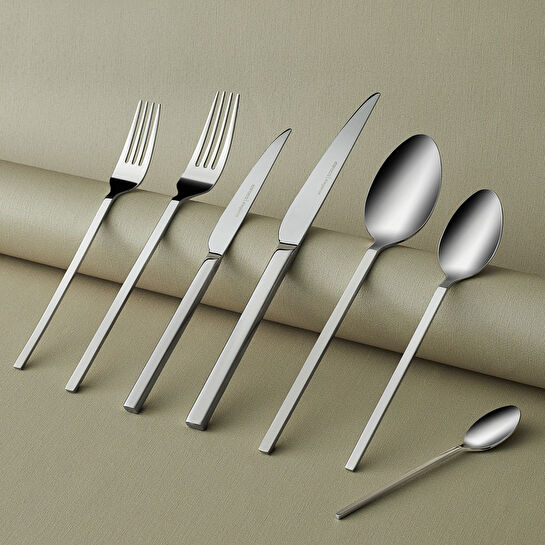 Karaca Elegance Pallas Platin 12 Kişilik 84 Parça Çatal Kaşık Bıçak Takımı