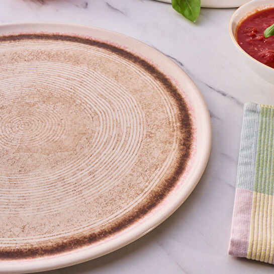 Karaca Ephesus Pizza Tabağı 32 Cm Bej