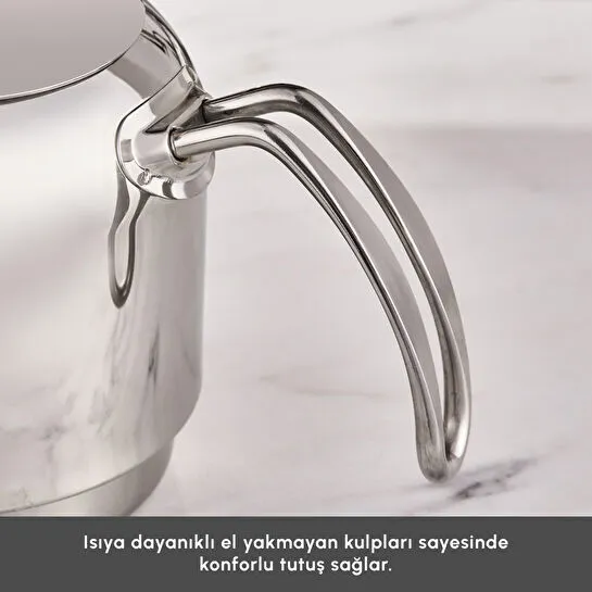 Karaca Deren Devrilmez İndüksiyon Tabanlı Maxi Boy Çaydanlık Takımı