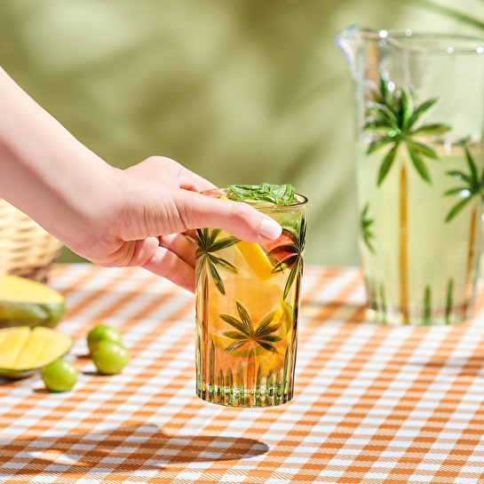 Karaca Palmiyeli Meşrubat Bardağı 400 ml