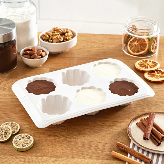 Crıck Crack Harmony 6'lı Dilimli Silikon Muffın Kalıbı