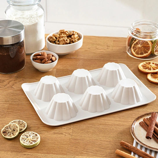 Crıck Crack Harmony 6'lı Dilimli Silikon Muffın Kalıbı