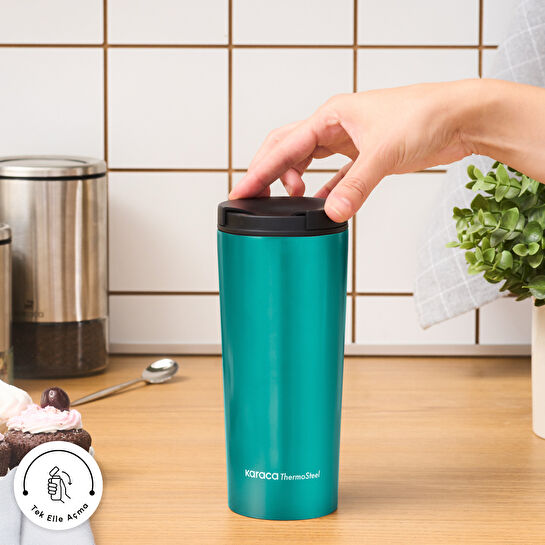 Karaca Sheeny Çelik Sızdırmaz Termos Yeşil 450 ml
