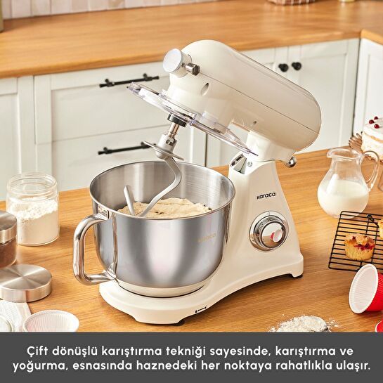 Karaca Powercast Chef Döküm Stand Mikser Cream Mutfak Şefi 1800W 6,2 Lt 