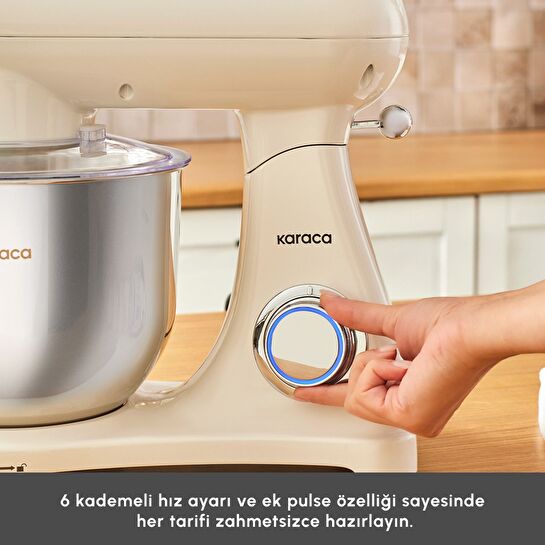 Karaca Powercast Chef Döküm Stand Mikser Cream Mutfak Şefi 1800W 6,2 Lt 