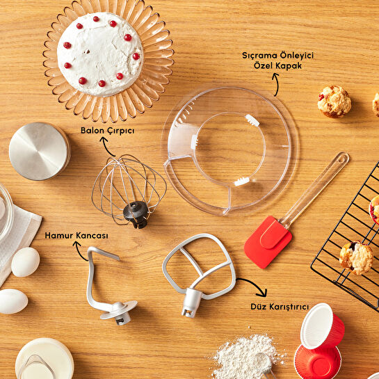 Karaca Powercast Chef Döküm Stand Mikser Pine Green Mutfak Şefi 1800W 6,2 Lt