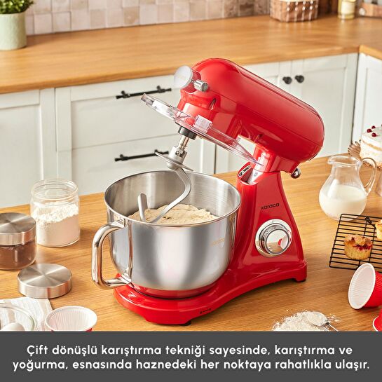 Karaca Powercast Chef Döküm Stand Mikser Red Mutfak Şefi 1800W 6,2 Lt