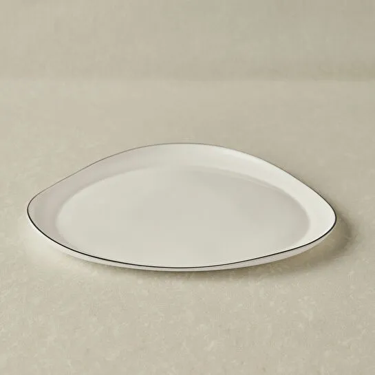 Karaca Agata Opal Cam Servis Tabağı 25 Cm