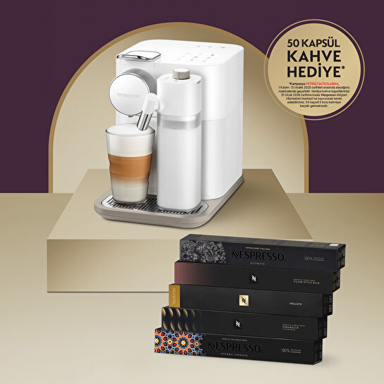 Nespresso F541 Gran Latissima Süt Çözümlü Kahve Makinesi Beyaz