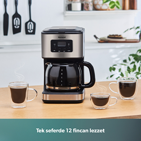 Homend Coffeebreak 5006h Otomatik Zaman Ayarlı XL (12 Fincan) Filtre Kahve Makinesi