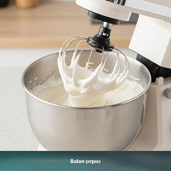 Homend Profashion 3063H Hamur Yoğurma Makinesi Krem 1500W 5L