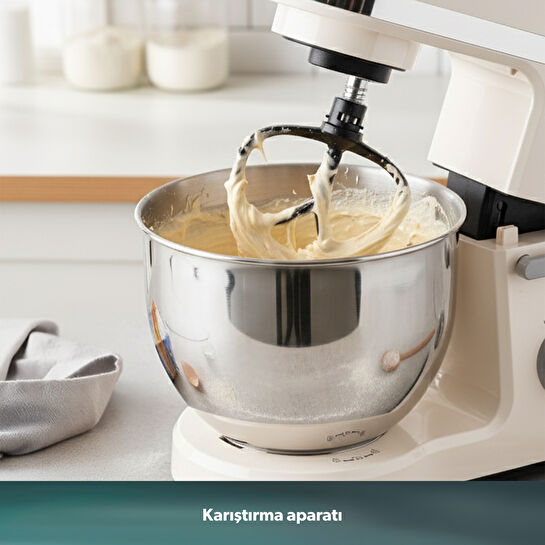 Homend Profashion 3063H Hamur Yoğurma Makinesi Krem 1500W 5L