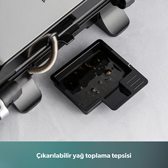Homend Grilliant 1356H Inox Gövdeli Döküm Plakalı Tost ve Izgara Makinesi