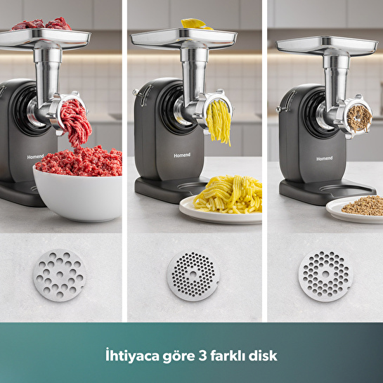 Homend Meatbox 3101H Paslanmaz Çelik Kıyma Makinesi