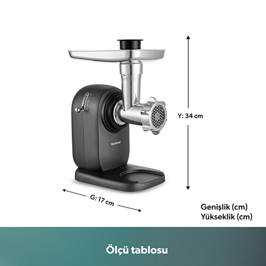 Homend Meatbox 3101H Paslanmaz Çelik Kıyma Makinesi