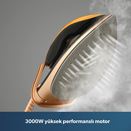 Homend Jetsteam 1175H Buhar Kazanlı Ütü Siyah Gold