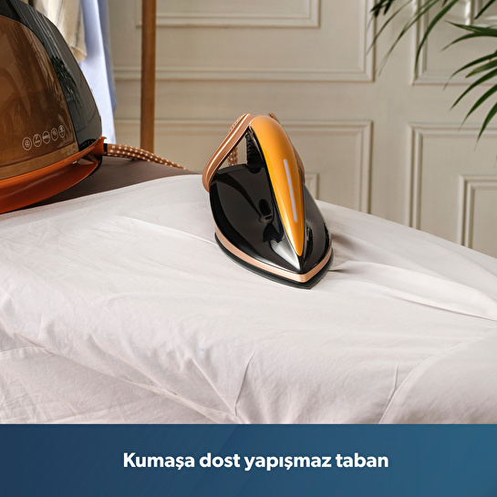 Homend Jetsteam 1175H Buhar Kazanlı Ütü Siyah Gold