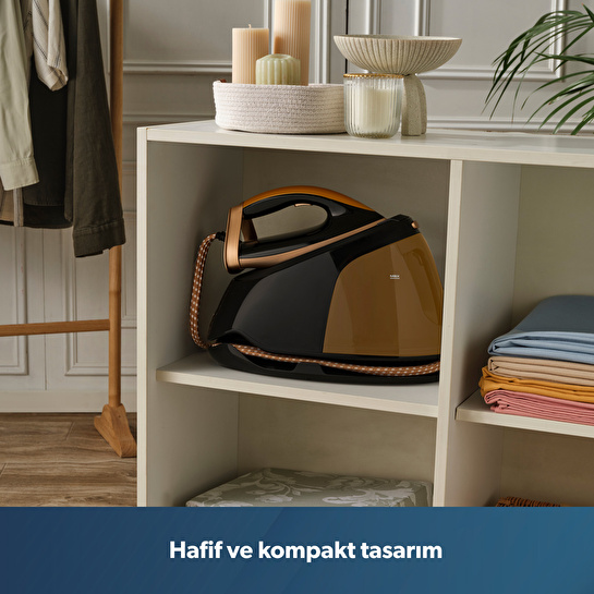 Homend Jetsteam 1175H Buhar Kazanlı Ütü Siyah Gold