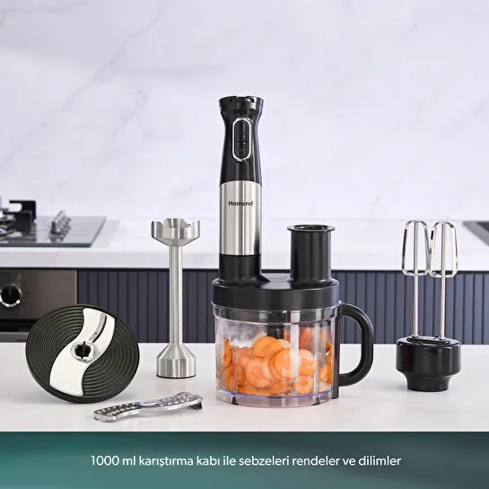 Homend Functionall 2848H Mutfak Robotu 1500W Inox