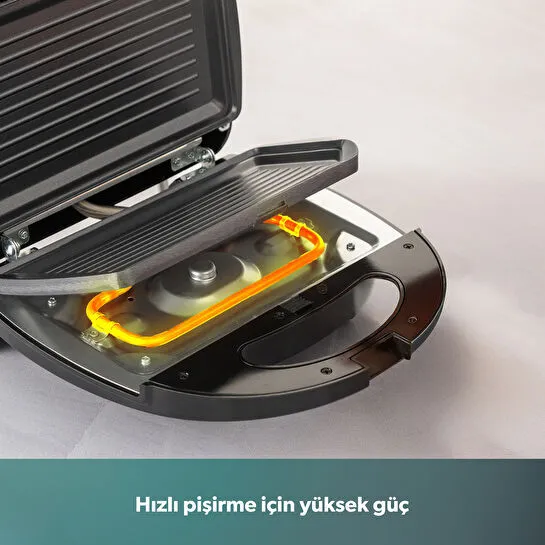 Homend Toastbuster 1325H Çıkarılabilir Tost Plakalı Waffle Makinesi