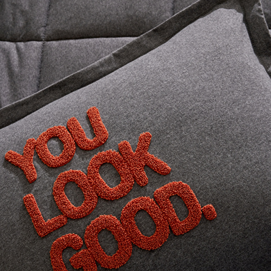 Karaca Home Motto Cotton Comfort Tek Kişilik Antrasit Uyku Seti