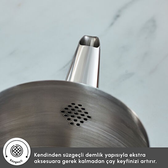 Karaca Alim İndüksiyon Tabanlı Midi Boy Çaydanlık