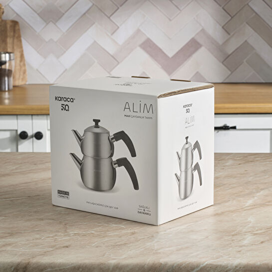 Karaca Alim Çaydanlık Takımı Siyah Maxi