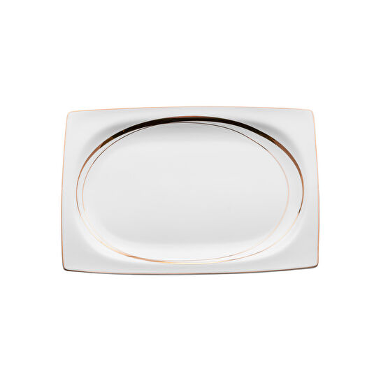 Emsan Fine Bone Hale 60 Parça 12 Kişilik Kare Yemek Takımı Gold