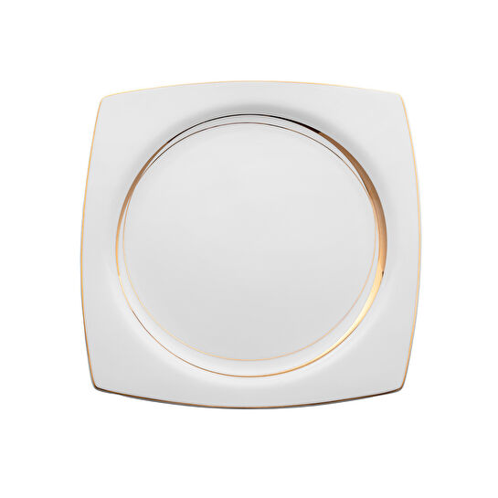 Emsan Fine Bone Hale 60 Parça 12 Kişilik Kare Yemek Takımı Gold