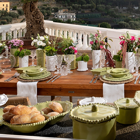 Baci Milano Joke Table Kitchen Melamin Yemek Tabağı 28 cm Yeşil