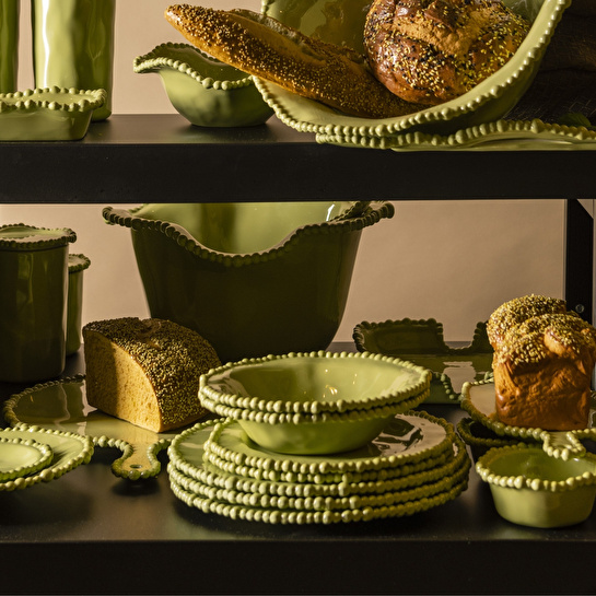 Baci Milano Joke Table Kitchen Melamin Yemek Tabağı 28 cm Yeşil