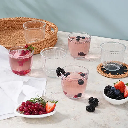 Karaca Gordes 6'lı Cam Su Bardağı 290 ml