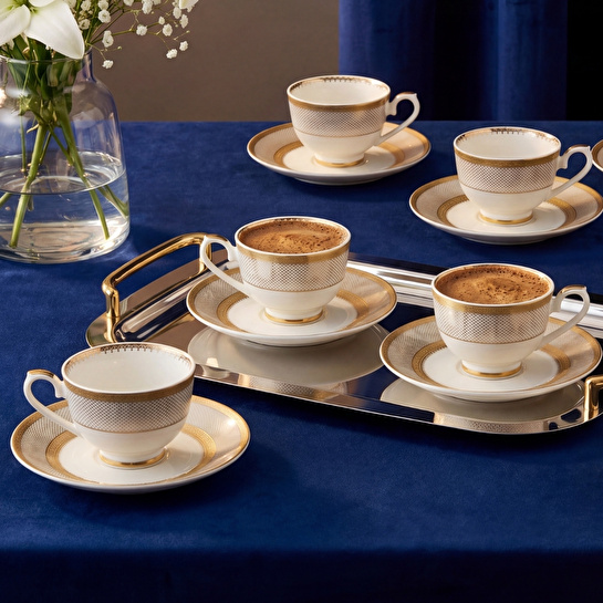 Weimar Liselotte Of Heidelberg 12 Parça 6 Kişilik Kahve Fincan Takımı