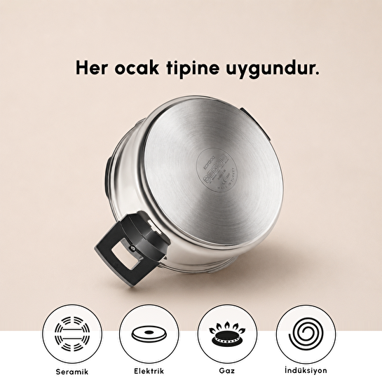 Karaca Quick and Safe İndüksiyon Tabanlı Düdüklü Tencere Seti 4+6 Lt