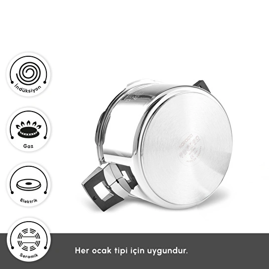 Karaca Quick and Safe İndüksiyon Tabanlı Düdüklü Tencere Seti 4+6 Lt